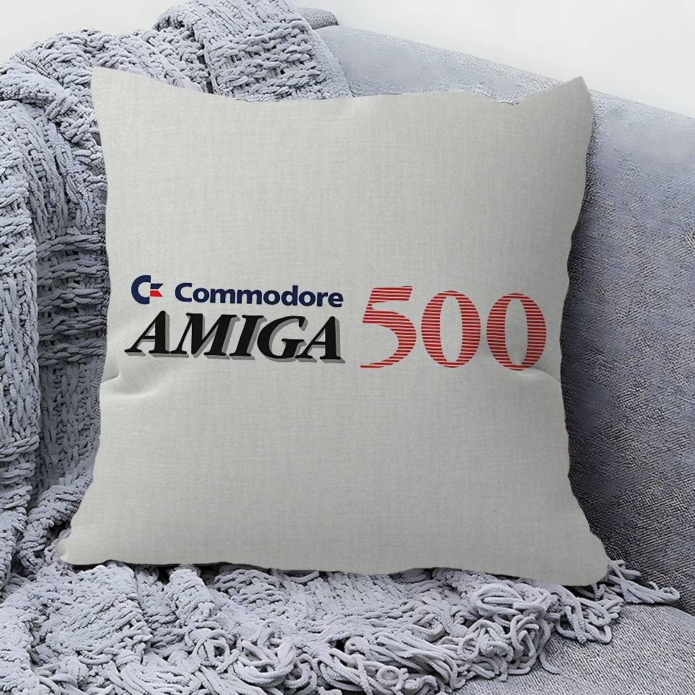 C-CommodoreS LOGO Pillow Gift Home Office Decoration Bedroom Sofa Car Cushion Cover Case 45x45
