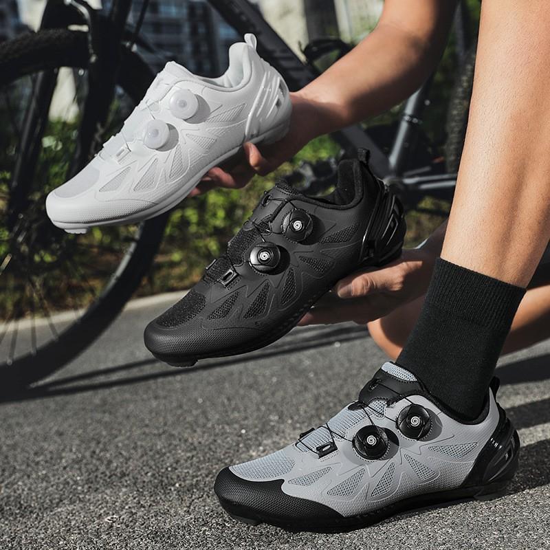 Unisex Cycling Shoes Road Mountain Bikes Stiff Sole Clipless Compatible Lightweight Performance Footwear
