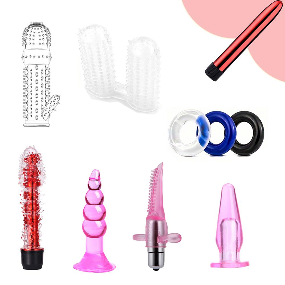 11PCS Butt Plug Set Anal Plugs Penis Ring BDSM Sex Toys for Couples
