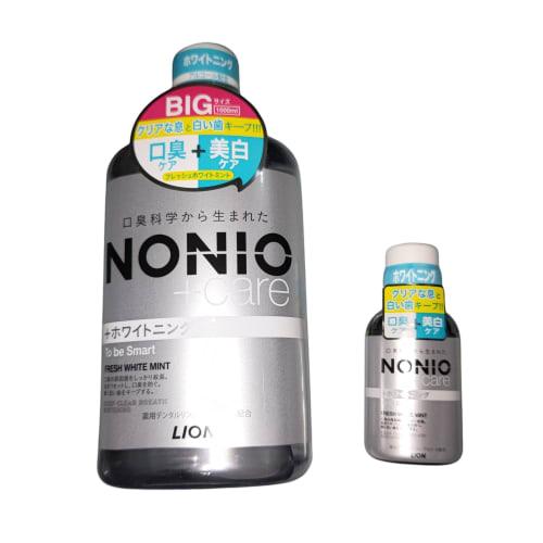 Noni O Plus Whitening Dental Rinse 1000ml and Mini Rinse 80ml Set