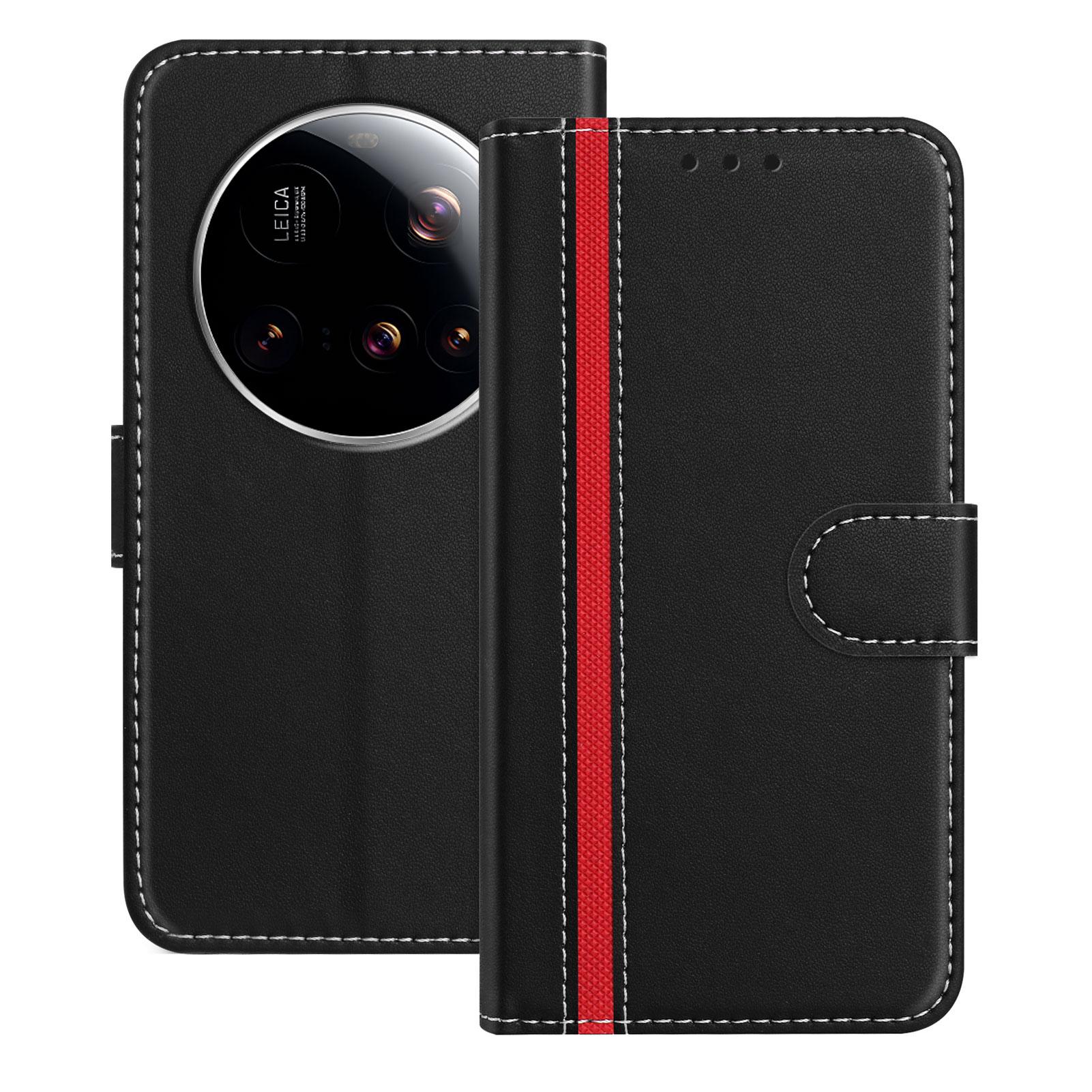 

For Xiaomi 15 Ultra Phone Cases Wallet Stand Color Splicing Leather Cover with Magnetic Clasp G