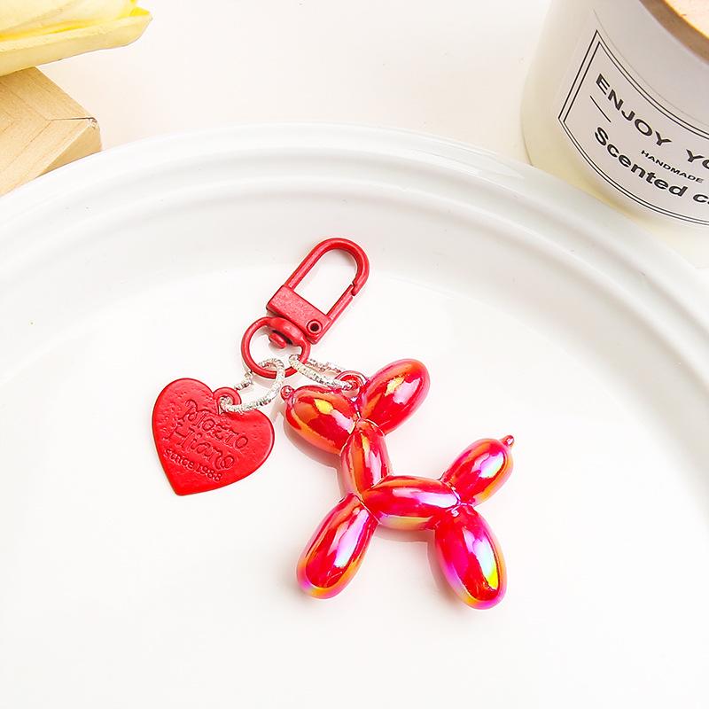 Design Bonbonfarbener Ballonhund Mädchen Schlüsselanhänger Kreativer Ballonhund Handykette Handtaschenschlüsselanhänger Zubehör Anhänger Spielzeug