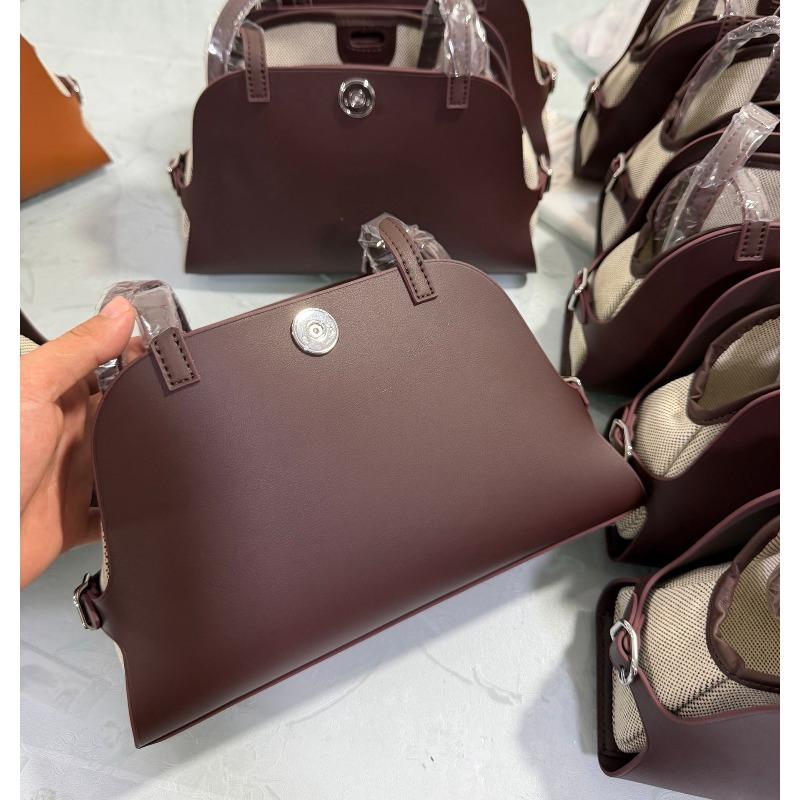 

New tablier armpit shoulder bag first layer cowhide niche high-end simple and versatile leather women s bag 26CM