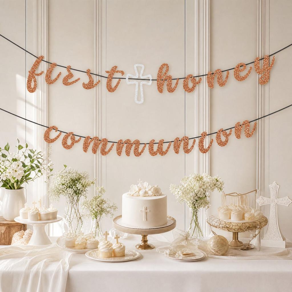 Baptism Party Pull Streamers Decorations for Boys Girls