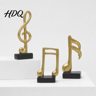 Violinschlüssel Skulptur 3 Stück Minimalistische Musiknote Harzskulptur & Achtel Viertel