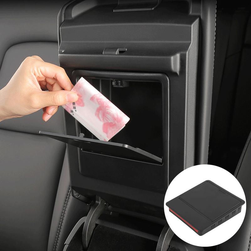 1pc ABS Car Armrest Holder Box Center Console Organizer Armrest Hidden Storage Box for Tesla Model 3 Y 2017- Accessories