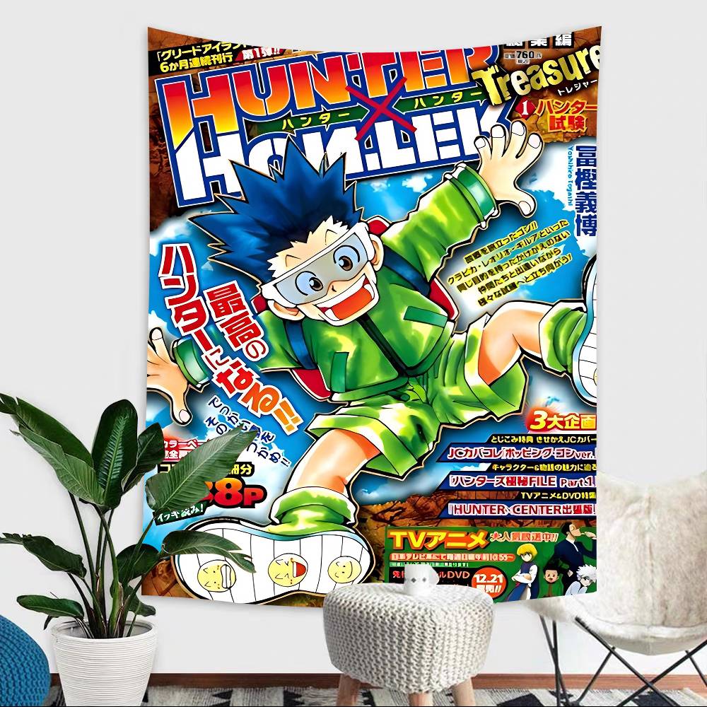 Anime Hunter X Hunter Theme Background Cloth Happy Party Baby Shower Supplies Decoration Banner Shooting Props