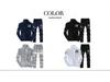 Men's Sporty Casual Two-Piece Set: Stand Collar, Long Sleeve, Long Pants - Spring & Autumn Collection