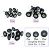 10 Stück/Beutel 2,35 mm Polierbürstenrad Zahnlabor Materialien Weiches Weißes Ziegenhaar/Ponyhaar/Borsten Rotationswerkzeuge Niedrige Geschwindigkeit Puffer