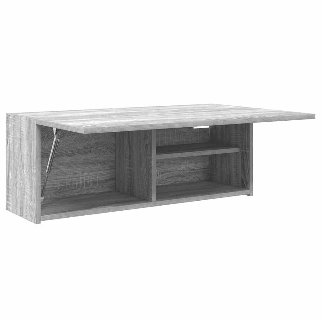 Bathroom Wall Cabinet Gray Sonoma 80 x 25 x 30 cm Particleboard