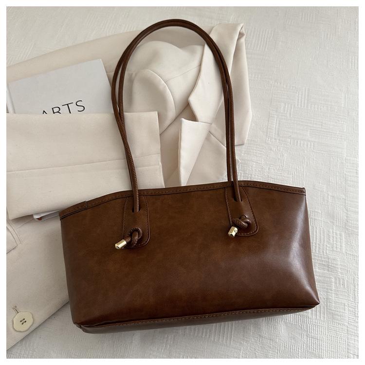 

Женская ретро сумка-тоут через плечо большой вместимости лето 2025