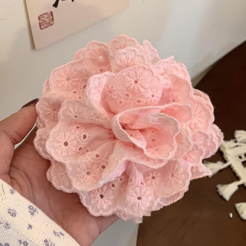 Simulation Rose Hair Claw Clip for Girl Hair Clamps Spring Hair Style Tool PonytailHolder Hair Jaw Clip Hair Ornaments