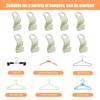 10pcs Coats Hanger Connection Hook Multifunctional Mini Hanger Connecting Buckle Hook Space Saving  for Bedroom Wardrobes
