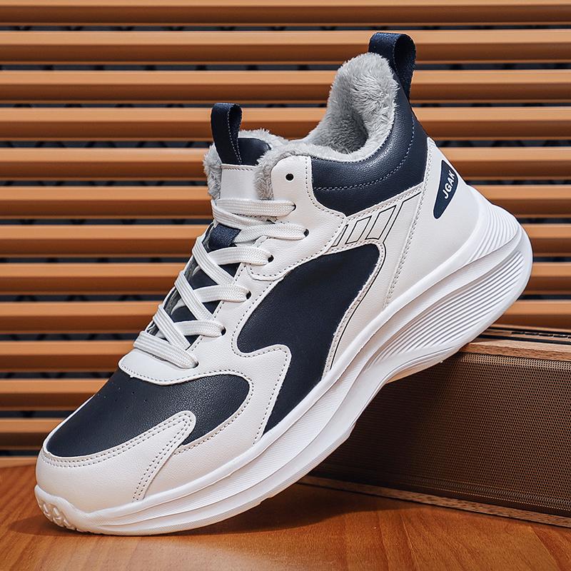 Plus Big Size 49 50 51 Winter Leather Sneakers Casual Sports Shoes Super Warm Inner Plush Frost-Resistant