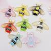 New 10pcs Acrylic Bee Flat Back  Sculpture Handicraft With A Scrapbook DIY  There Is A Hole SA53