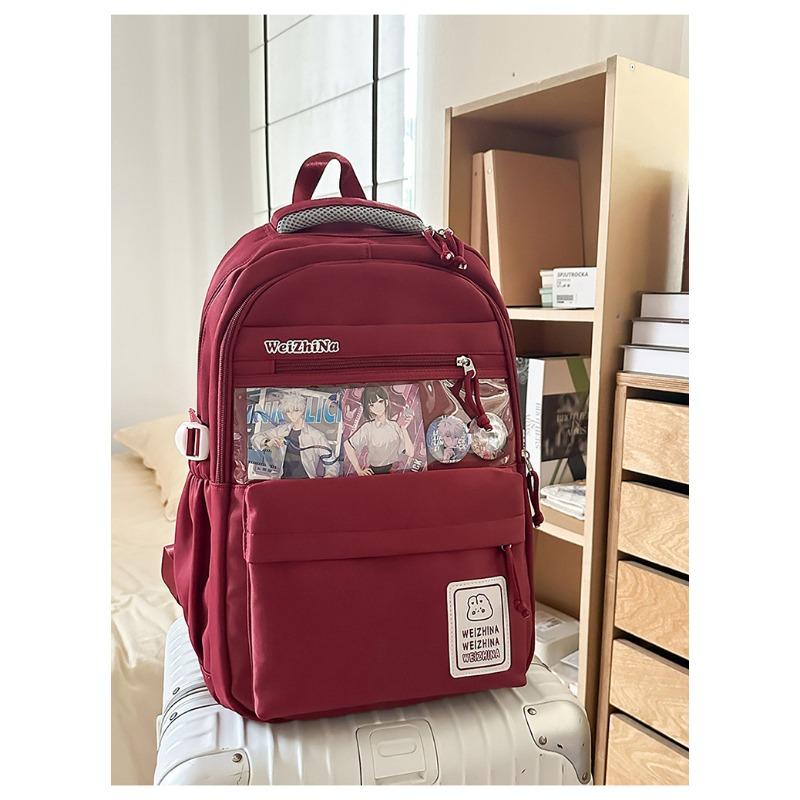 The new schoolbag is high-value, fresh and sweet, and a lightweight and large-capacity backpack for junior high school students.