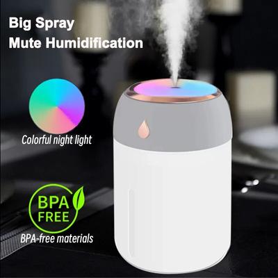 Zvlhčovač vzduchu prenosný mini USB aróma difuzér s chladivou LED svetelnou hmlou do spálne Domáce auto rastliny čistička humificador 330 ml