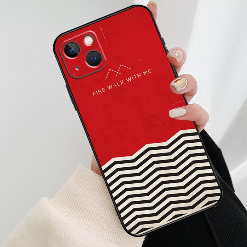 Twin Peaks Fire Walk With Me Phone Case For iPhone 14 Pro Max 16 15 11 12 13 Pro Max mini XR 15 16 Plus 16e Cover Coque
