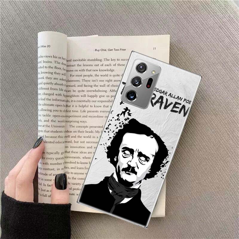 Edgar Allan Poe Phone Case For Samsung Galaxy S25 Edge S24 S23 FE S22 S26 Ultra S21 S20 S10 Plus Capa Soft