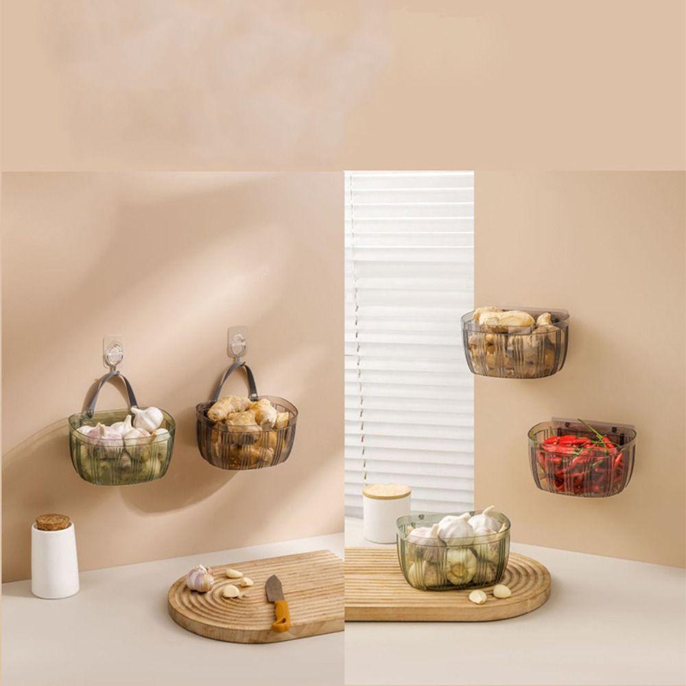 Creative Storage Rack Wall Mounted Storage Box Multi-Function Small Hanging Basket  Bathroom