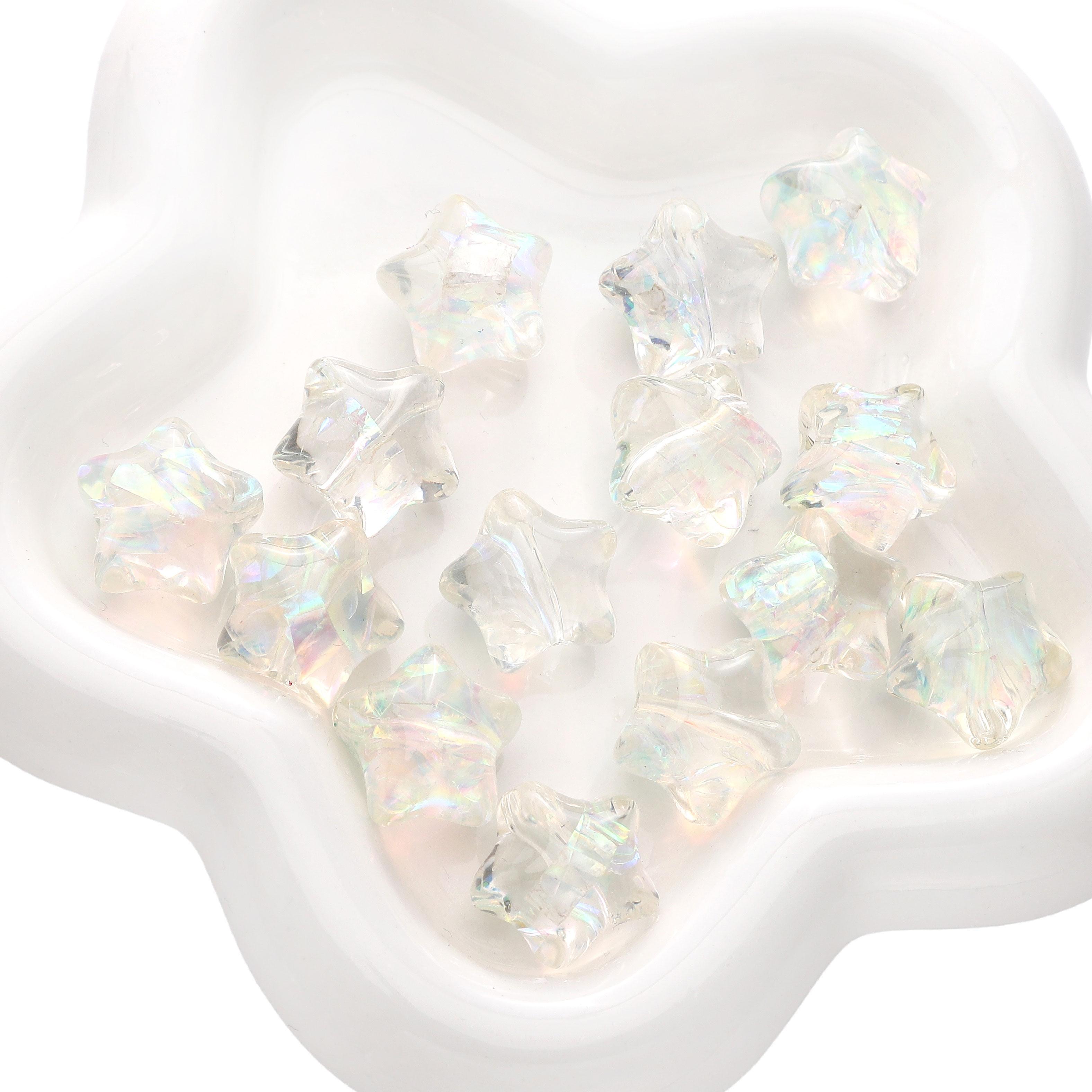 

Смола капает масло градиент стереоскопические звезды бусины для DIY браслеты ожерелья изготовление ювелирных изделий Transparent