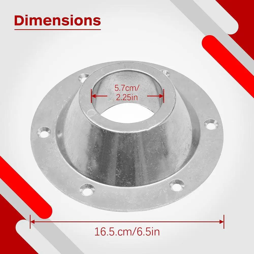 

RV Fixed Accessories Table Base Flush Mount Car Pedestal Desktop Leg Silver Camper Van Flange Table Mounting Base Bracket Mount срібний