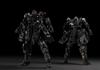 SHEIK MAINLAND ULTRA ACTION TROOPER Serie ZA 11 ZYKLON Anthrazitgrau ABS Montierter Kunststoffmodellbausatz 1/144
