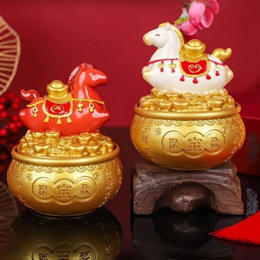 Chinesischer Stil Tierkreiszeichen Pferd Figuren Tischdekoration Pferdestatue Bürodeko