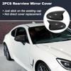 Motoforti 2 Stück Links Rechts Seiten Spiegelkappe für Ochsenhorn-Flügelspiegel für Subaru BRZ 2022-2024, für Toyota GR86 2022-2024, Auto Rückspiegel Fahrer Beifahrer