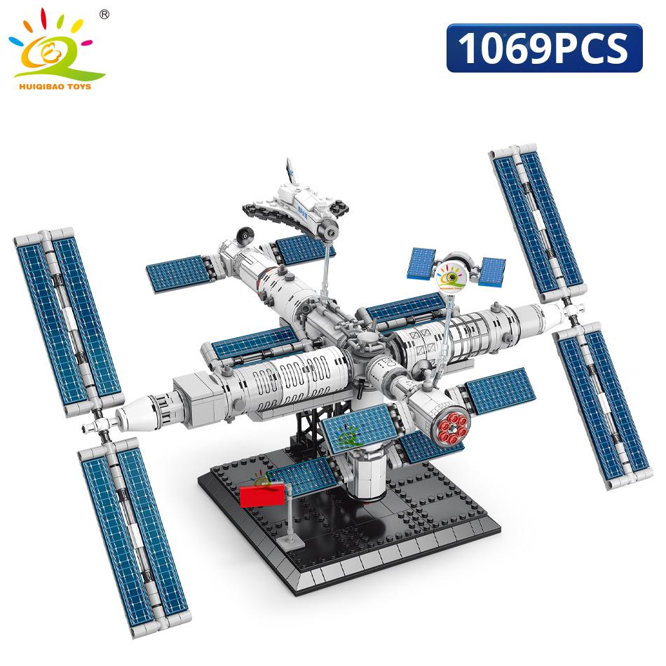 Aviation Spaceport Model Space Shuttle Rocket Launch Center Construction Building Blocks MOC Spaceship Kids Bricks Toy