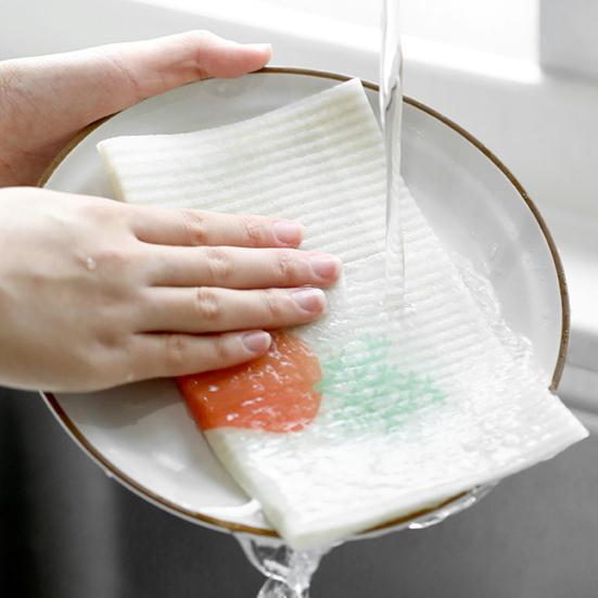 

Полотенце для мытья посуды, устойчивое к выцветанию, многоразовое, 3 стиля, практичная, многофункциональная, впитывающая воду и масло, ткань для стирки для стирки A