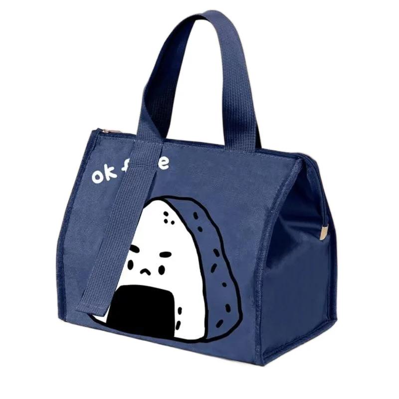 

Portable Cartoon Lunch Bags for Office Students Convenient Thermal Insulation Lunchbox Bag Fresh Cooler Pouch Food Bento Contain