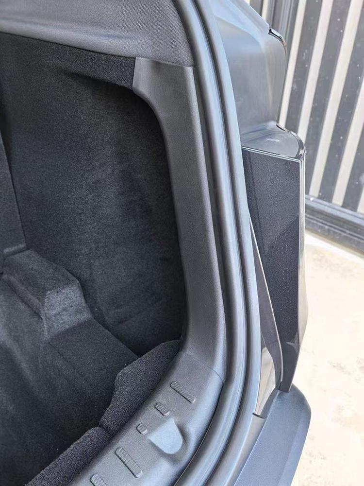 Für Tesla Model Y Juniper 2025 Kofferraum-Aufbewahrungsbox Kofferraum-Einstiegsleiste Schutzstreifen Abdeckung Schwellerschutz Schutz Zubehör