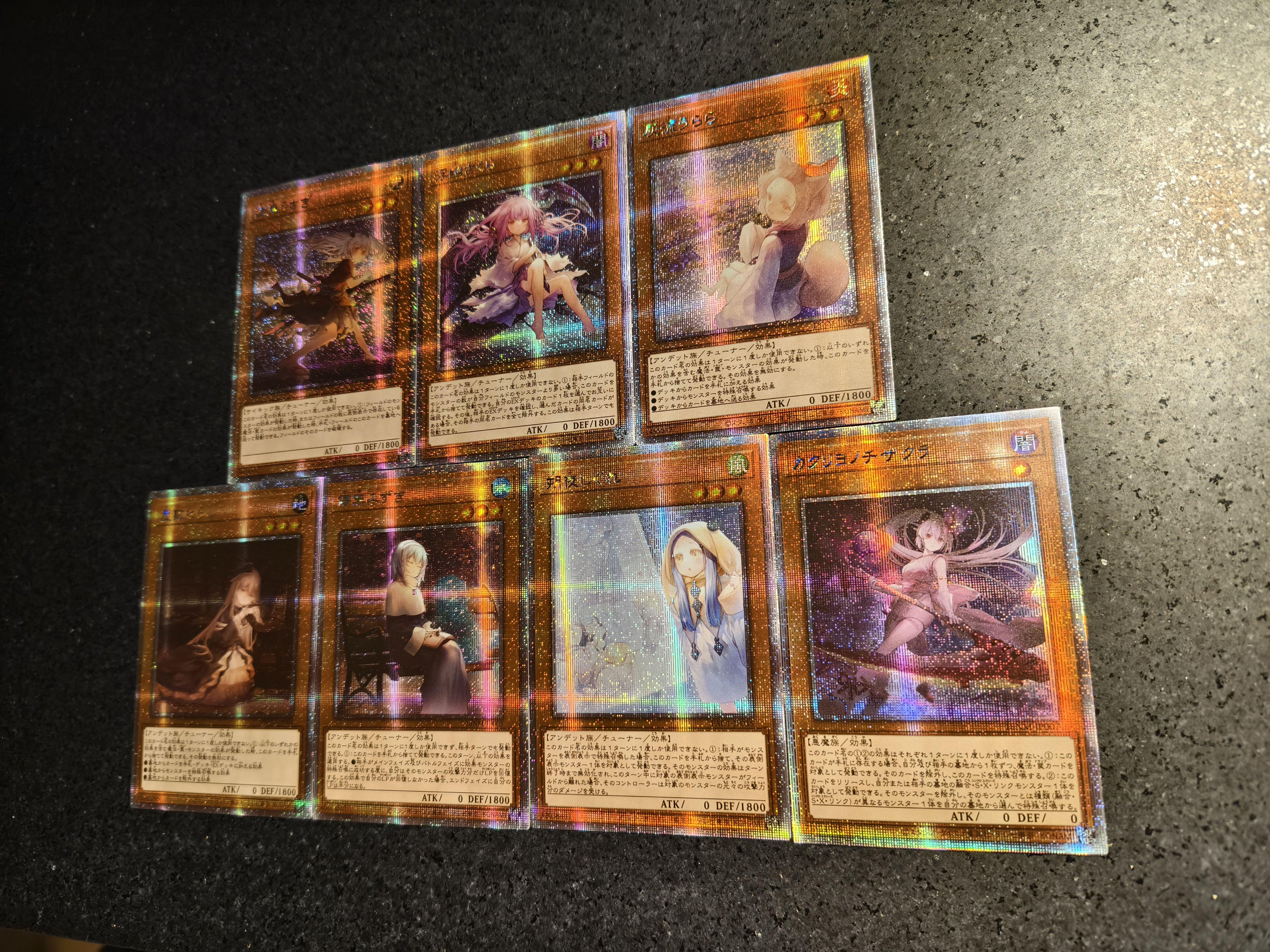 

7pcs/kit Diy Yu-Gi-Oh! Self Control Collect Signature Trading Flash Card Animation Animation Design Present High Quality