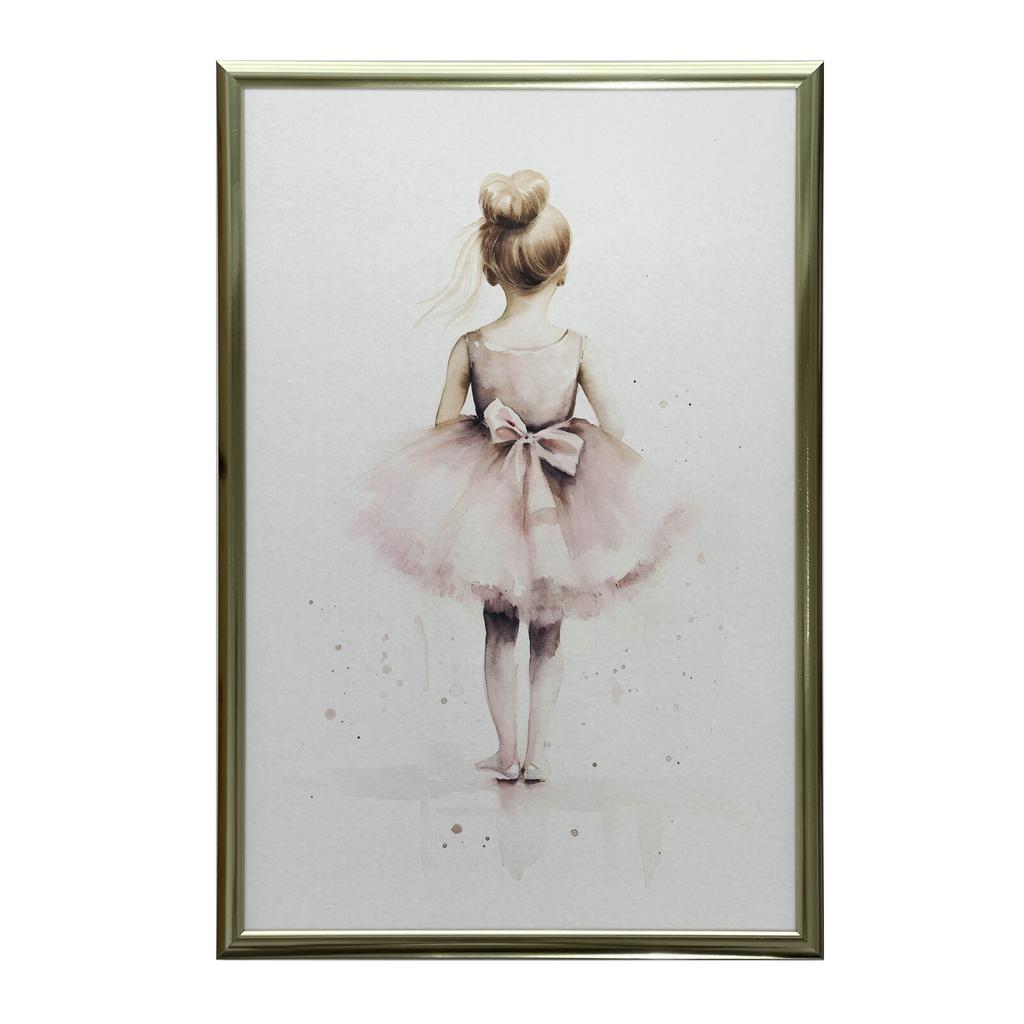Różowa Balerina - Tańcząca Księżniczka Różowa Balerina - Tańcząca Księżniczka, 30X40 Cm, Bez Ramy, Papier Matowy 230 Gsm