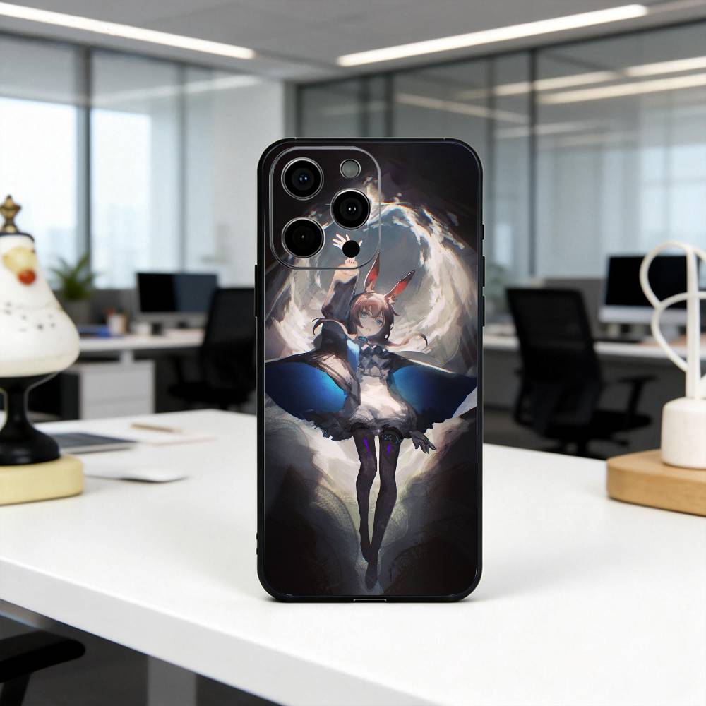 Game A-Ark-nights A-Amiya-es Phone Case Silicone Soft For IPhone 17 16 15 14 13 12 11 X XR Plus Pro Max Plus