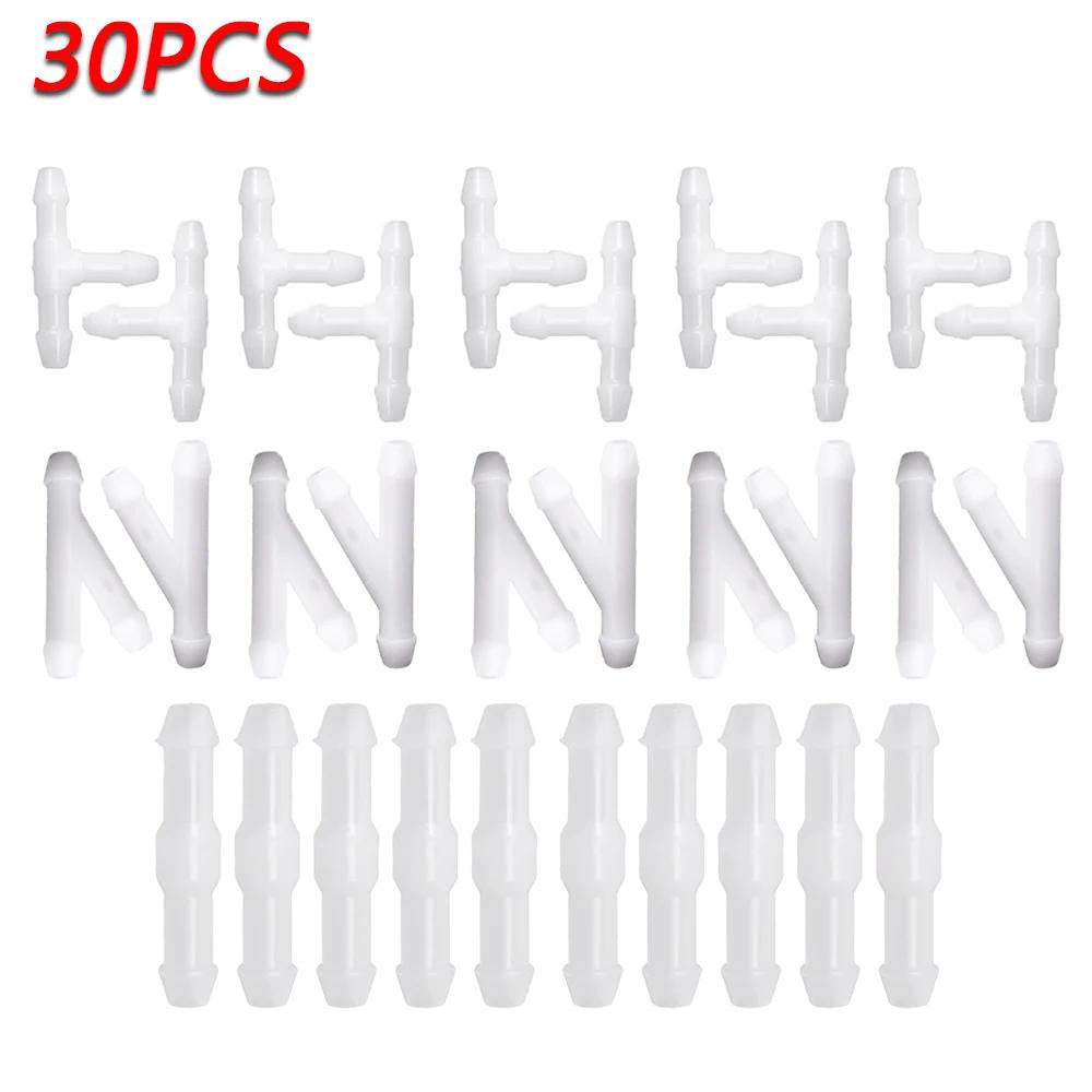 2-Color Wiper Spray Pipe Joiner T Y I 3-Type Windshield Washer Pipe Nozzle Hose Cleaning Water Hose Tube Joint Car Accessories