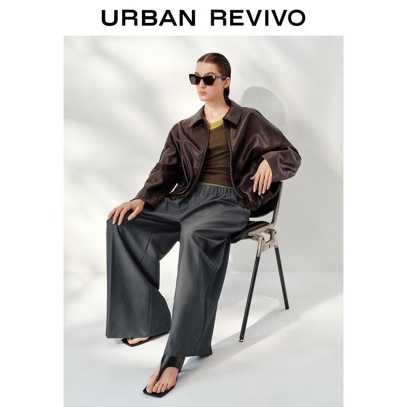 UR 2025 Autumn Oversized PU Coat S (XS-S)