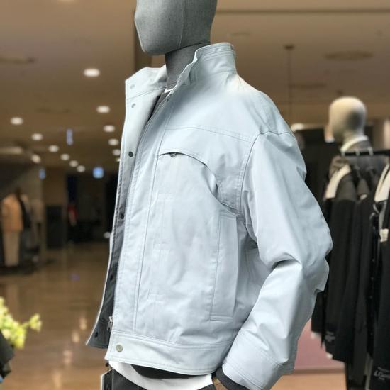 Utility Overfit Light Gray 5-Piece Jacket GBS22209