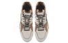 Li Ning Textile, Leather Slip Resistant Cushioning Abrasion Resistant Low top Skateboard Shoes Men's Brown AZGS091-2