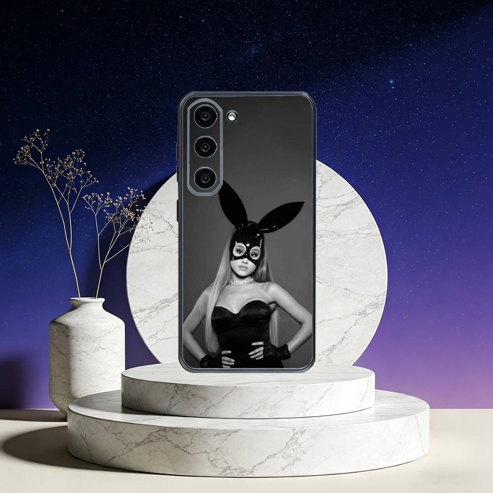 Ariana Grandes Phone Case For Samsung Galaxy A73,A72,A71,A70,A53,A52,A51,Others Soft Black Cover