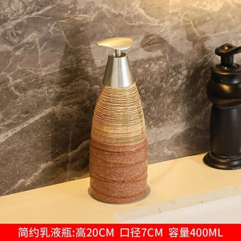 Ceramic Shower Gel Bottle Lotion Bottle Hand Sanitizer Bottle Soap Dispenser Lotion Container Bathroom Accessories Products
