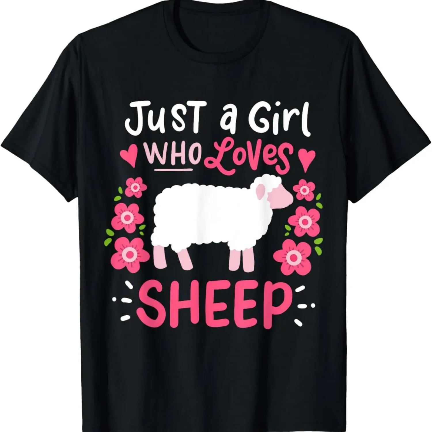 Sheep Just A Girl Who Loves Sheep T-Shirt S