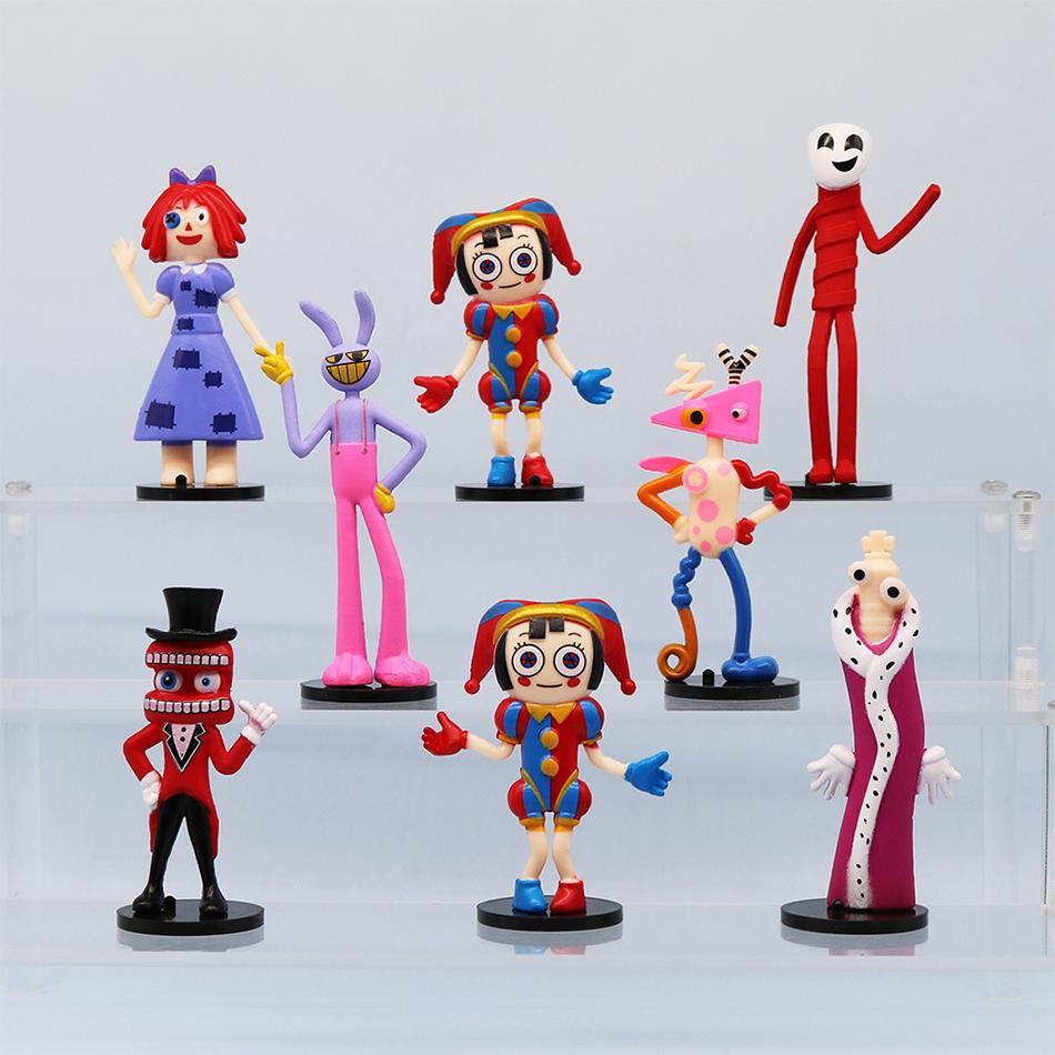 8PCS-THE AMAZING DIGITAL CIRCUS Model Toy,Hobbies Cartoon Art Accessories,Reward Anime Gifts For Children, Cartoon Decoration