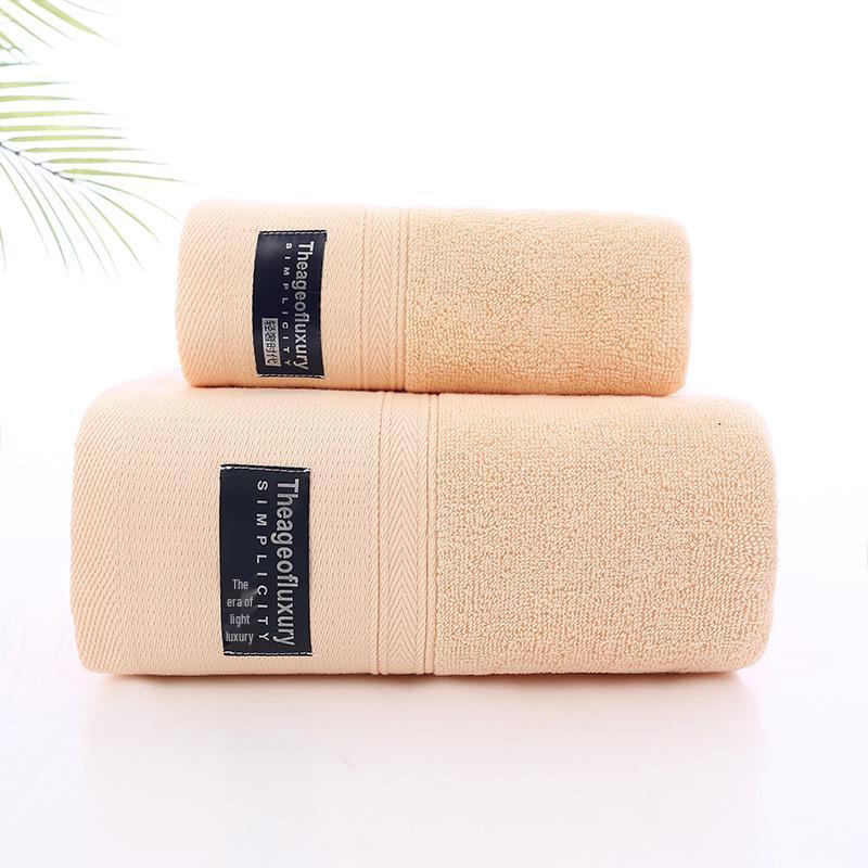 Premium 100% Cotton Towel Set: Soft, Thick Face, Bath, and Wash Towel Collection
