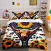 Sunflowers, Cows, and Zipper. Bedding Sets Duvet Cover Sets Duvet Covers Pillowcases(1 * Duvet Cover 2 * Pillowcases Without Duvet Insert)