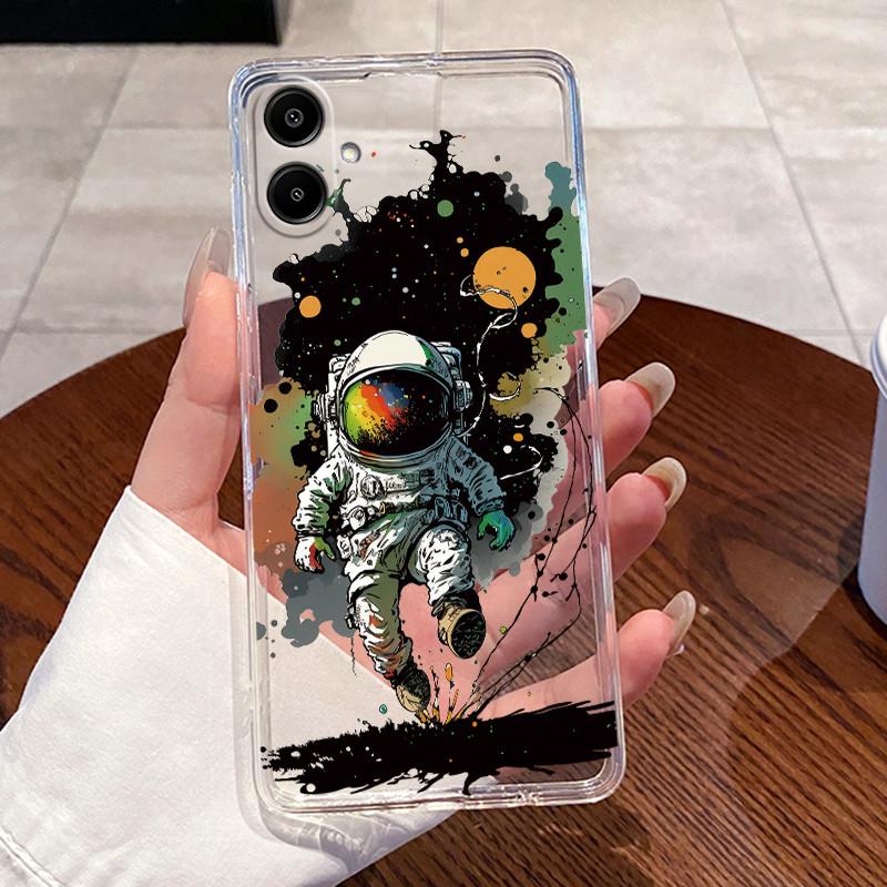For Samsung Galaxy A07 4G 2025 Silicone Aesthetic Fashion Cute Cat Phone Case Transparent Soft TPU Casing SamsungA07 Back Cover