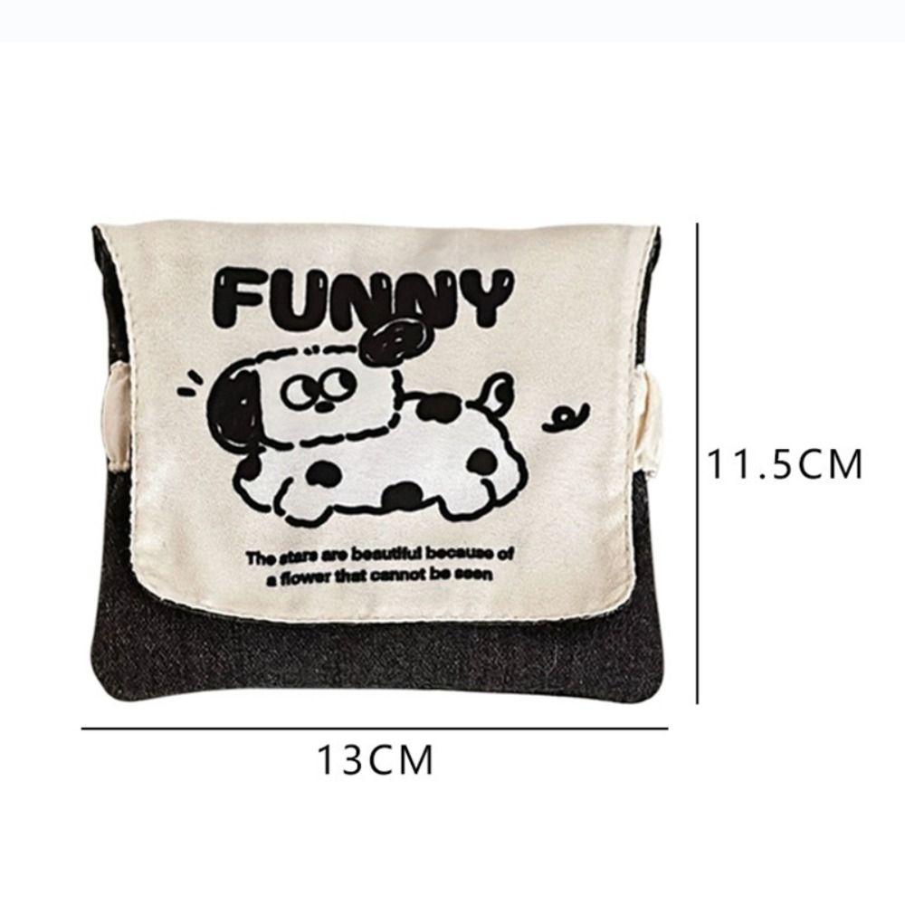 Puppy/Cat Pattern Tampon Organizer Pouch Portable Coin Purse Cute Sanitary Pad Bag  Women