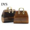 Ornamental Handbag Statue Hand Carved Fine Texture Anti-fade Not Easy to Break Home Decor Wide Application Exquisite Faux Crystal Model Desktop