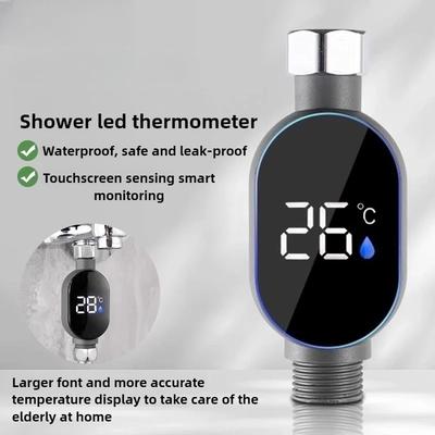 Household Showerhead LED Thermometer, Universal Intelligent Digital Thermometer, Children's Shower Water Temperature Controller